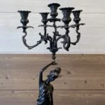 شمعدان مشکی برنز