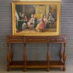 میز کنسول مدرن قهوه ای