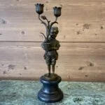 شمعدان کوچک برنز پسرک