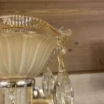 لوستر دیواری طلایی کلاسیک تک شاخه