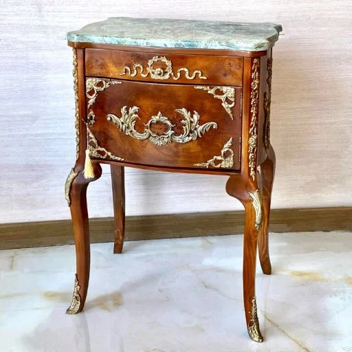 میز تلفن چوبی