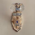 لوستر دیواری شیک طلایی و آبی