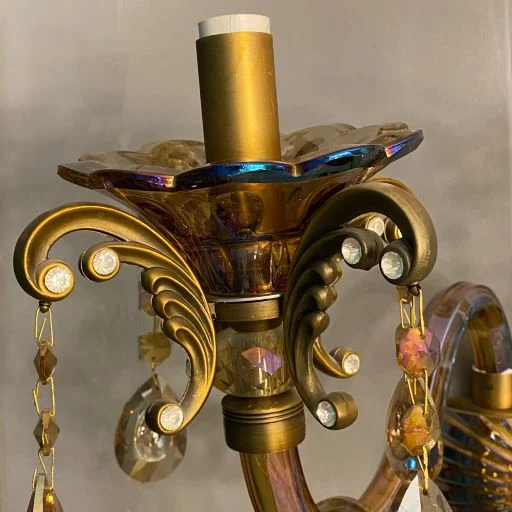 لوستر دیواری شیک دو شاخه مولتی کالر