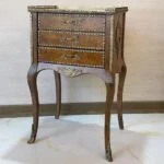 میز تلفن شیک برنزکوب