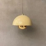 لوستر آویز مدرن کرم