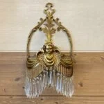 لوستر دیواری دکوراتیو طلایی برنز فرشته