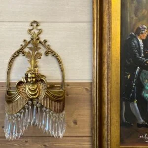 لوستر دیواری طلایی برنز فرشته