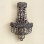 لوستر دیواری نقره ای اشک