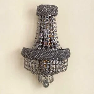 لوستر دیواری نقره ای اشک