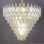 لوستر برگی مدرن سفید