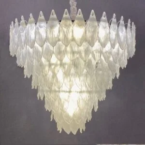 لوستر برگی مدرن سفید