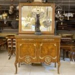 آینه و کنسول چوبی جدید برنزکوب