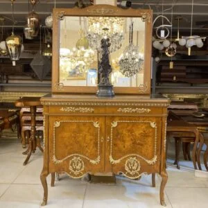 آینه و کنسول چوبی جدید برنزکوب