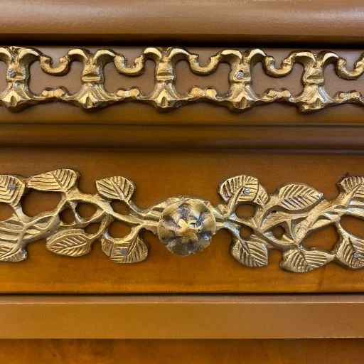 آینه و کنسول چوبی جدید برنزکوب