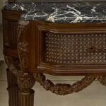 منبت کاری آینه و کنسول جدید قهوه ای