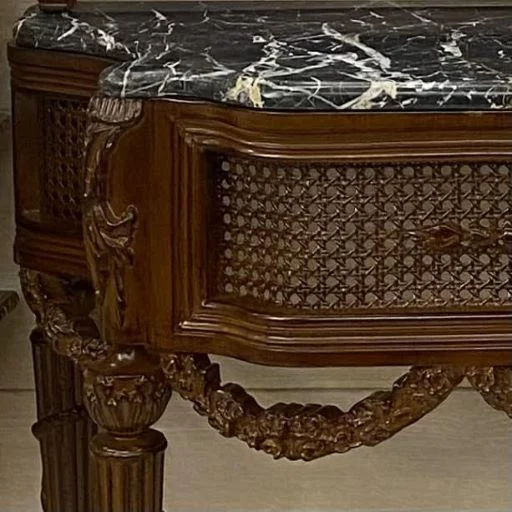 آینه و کنسول جدید چوبی قهوه ای