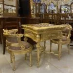 میز بازی تخته نرد و شطرنج طلایی