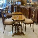 میز بازی تخته نرد و شطرنج چوبی کشویی