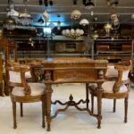 میز بازی قهوه ای تخته نرد و شطرنج