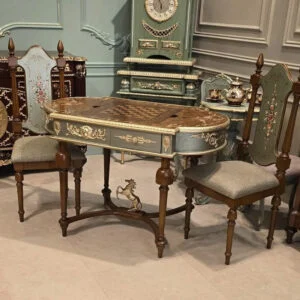 میز بازی چوبی تخته نرد و شطرنج طرح اسب