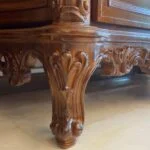 پایه آینه و کنسول قهوه ای