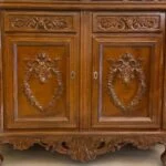 کمد کنسول چوبی منبت کاری شده