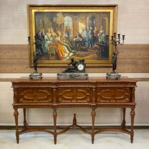 میز کنسول شیک چوبی قهوه ای