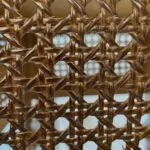 حصیر طبیعی میز تلفن چوبی قهوه ای