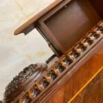 کشو کنسول چوبی قهوه ای