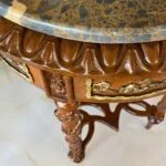 سنگ و منبت و برنز میز تلفن