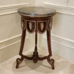 میز تلفن چوبی سلطنتی صفحه سنگ