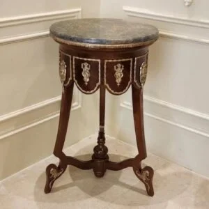 میز تلفن چوبی سلطنتی صفحه سنگ