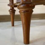 پایه میز تلفن چوبی گرد