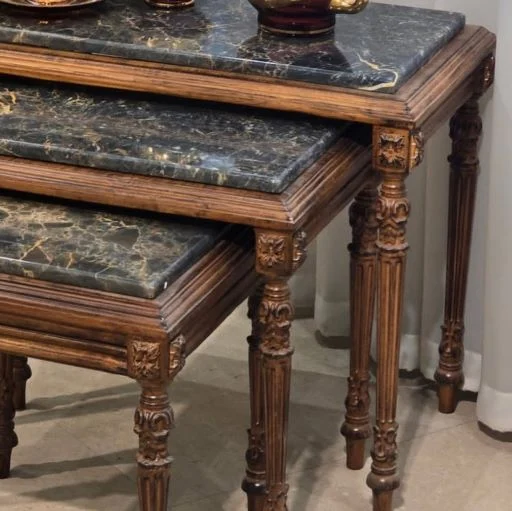 میز عسلی قهوه ای و مشکی شیک