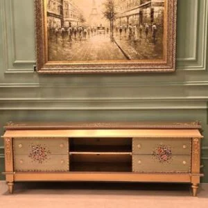 میز تلویزیون جدید طلایی و سبز