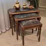 میز عسلی قهوه ای و مشکی شیک