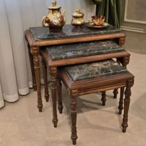 میز عسلی قهوه ای و مشکی شیک