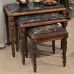 میز عسلی قهوه ای و مشکی شیک