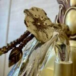 گل برنز لوستر دیواری طلایی