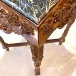 منبت و سنگ میز تلفن قهوه ای