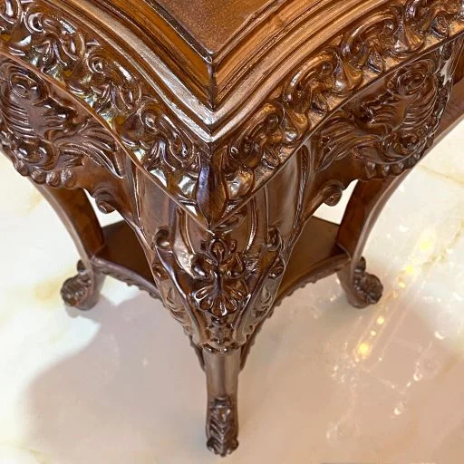 میز تلفن قهوه ای شیک پرمنبت