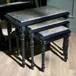 میز عسلی شیک مشکی صفحه سنگ