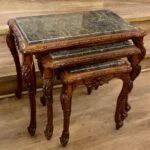 میز عسلی قهوه ای منبت شیک