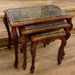 میز عسلی قهوه ای منبت شیک