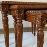 پایه میز عسلی منبت کاری شده