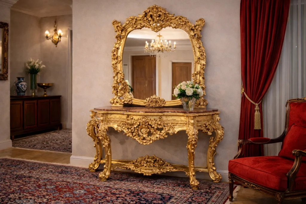 اینه کنسول برای دکوراسیون ایرانی