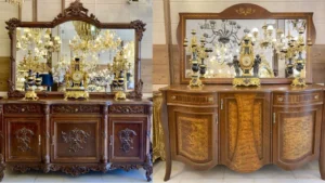 تفاوت آینه‌ کنسول منبت و معرق + مزایا و معایب