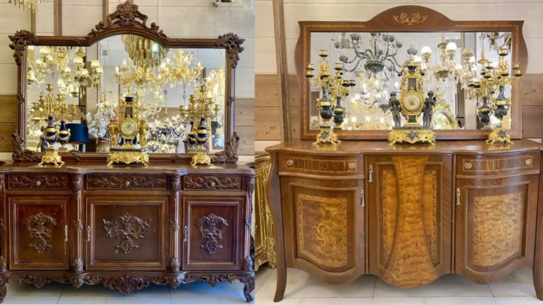 تفاوت آینه‌ کنسول منبت و معرق + مزایا و معایب