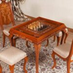 صفحه میز بازی شطرنج چوبی