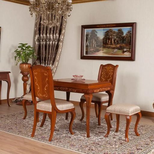 میز بازی و ناهارخوری شیک چوبی